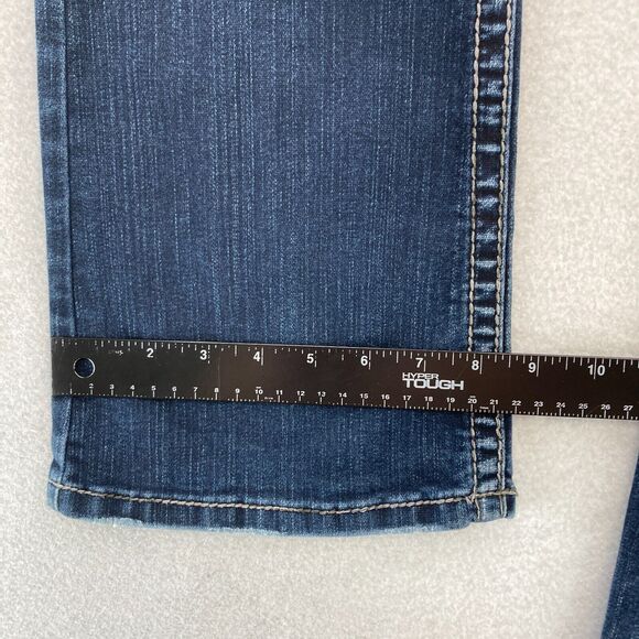 Silver Jeans Suki Surplus Women's 28x30 Bootcut Dark Blue Stretch Denim Grunge - Picture 11 of 16